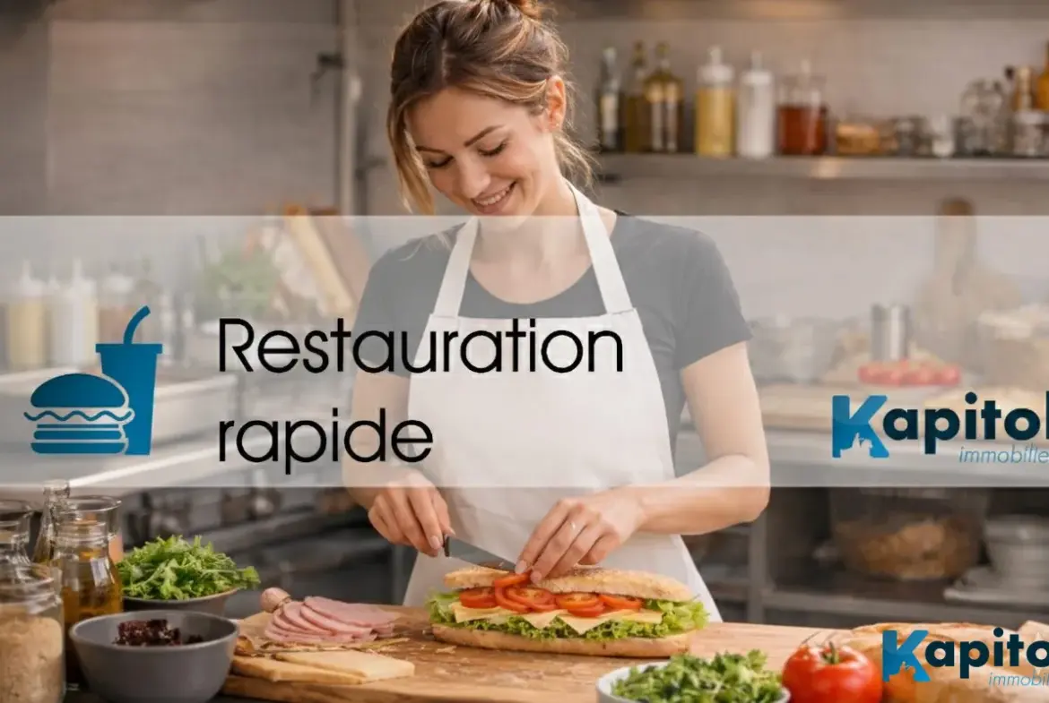 Fonds de commerce restauration rapide à Paris 9, emplacement privilégié dans le quartier Saint-Lazare 