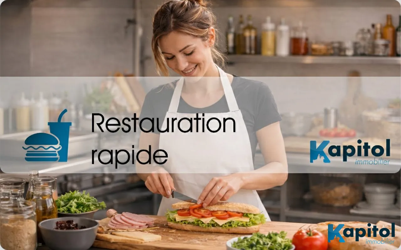 Fonds de commerce restauration rapide à Paris 9, emplacement privilégié dans le quartier Saint-Lazare 
