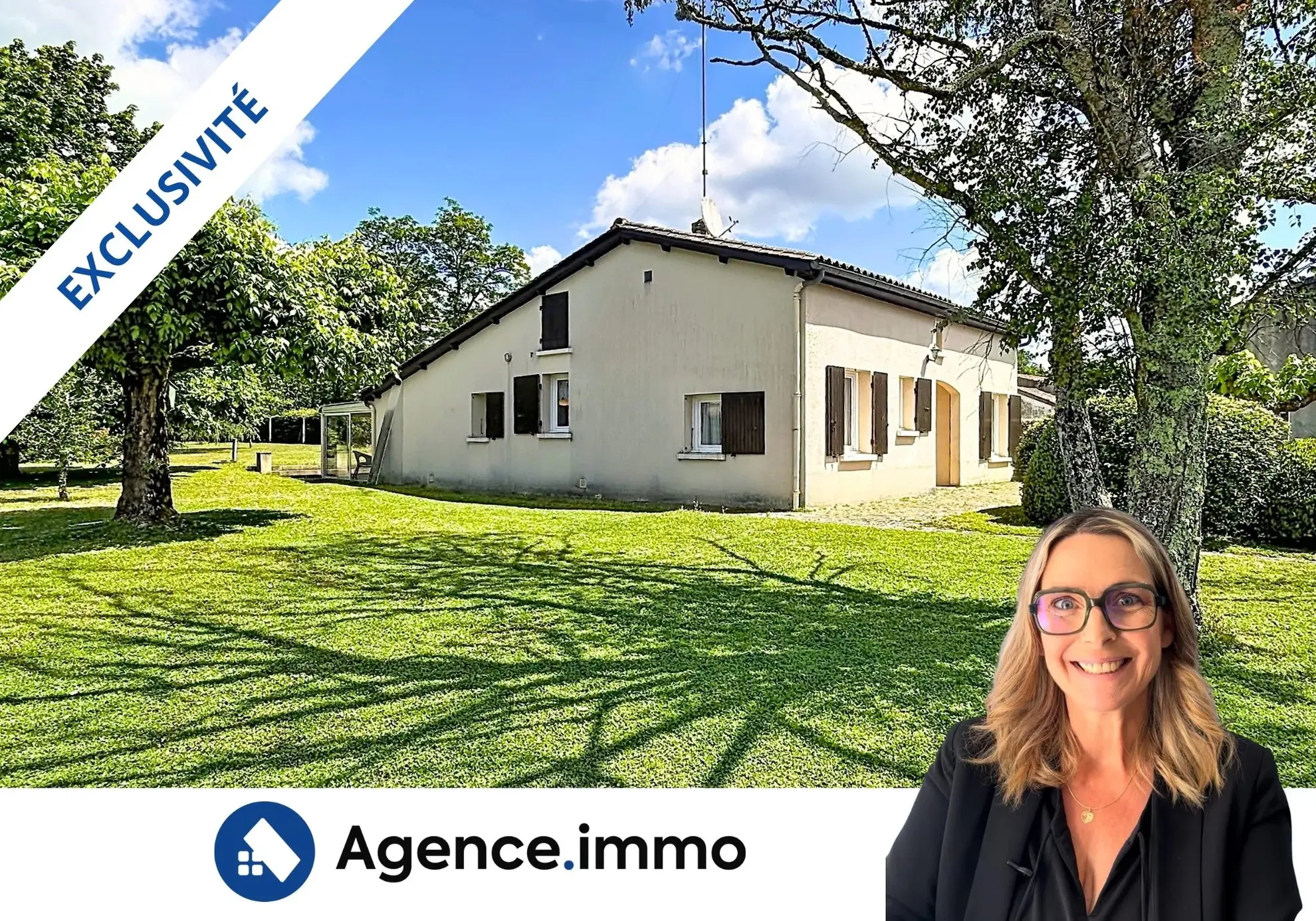 Maison individuelle 4 pièces avec grand terrain à Val-de-Livenne 