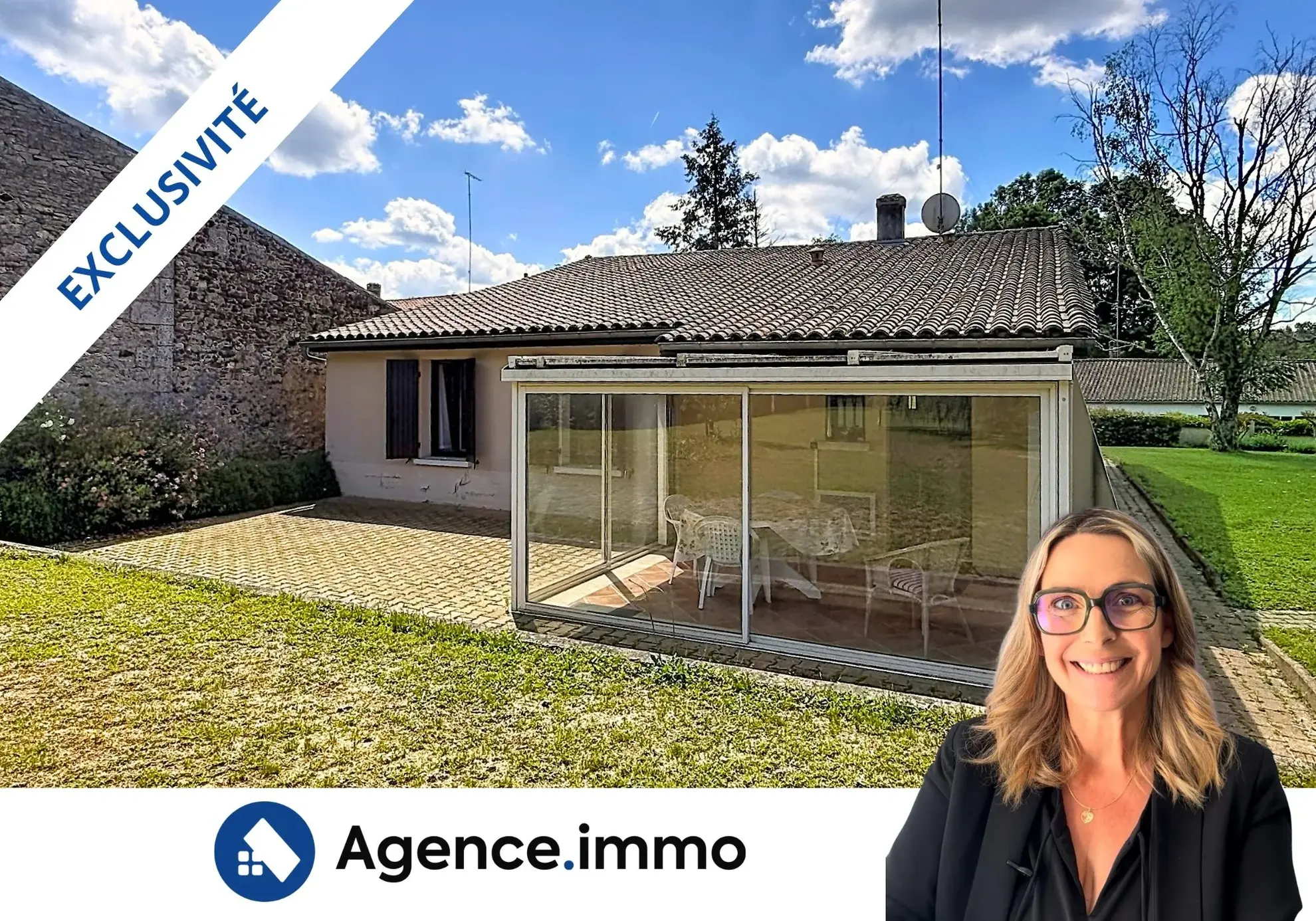 Maison individuelle 4 pièces avec grand terrain à Val-de-Livenne 