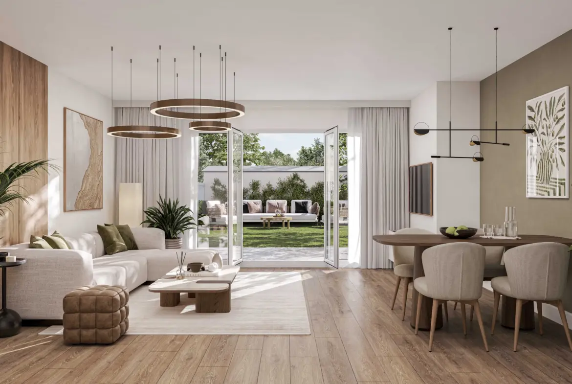 Programme neuf à Pierrelaye : appartements modernes avec espaces extérieurs 
