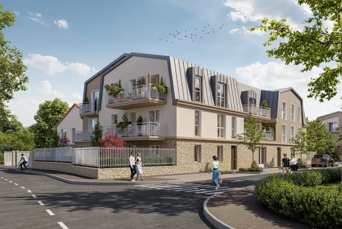 Programme neuf à Pierrelaye : appartements modernes avec espaces extérieurs 