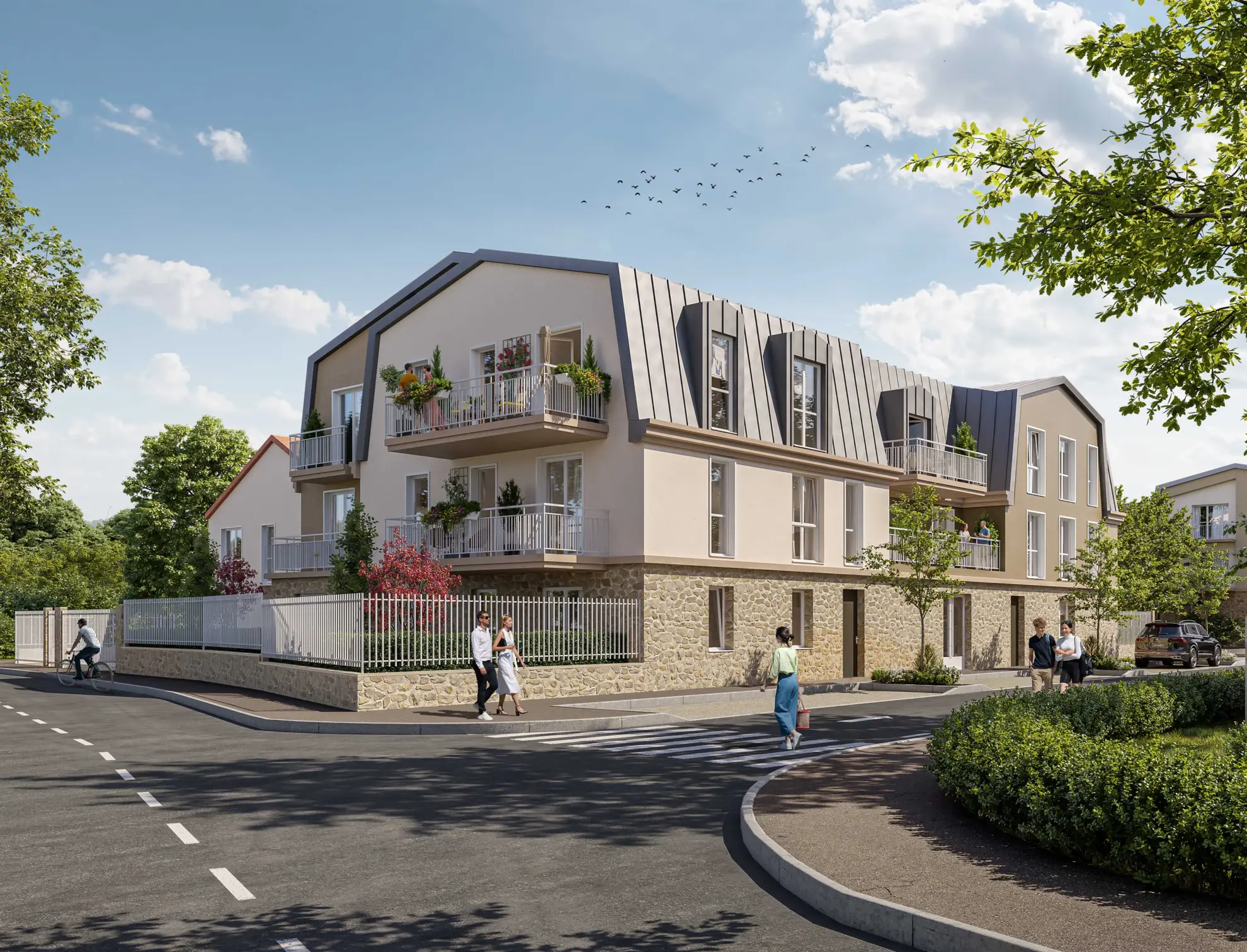 Programme neuf à Pierrelaye : appartements modernes avec espaces extérieurs 