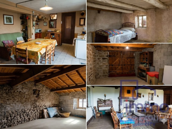 Maison en pierre rénovable de 150m² avec terrasse à Chaspinhac