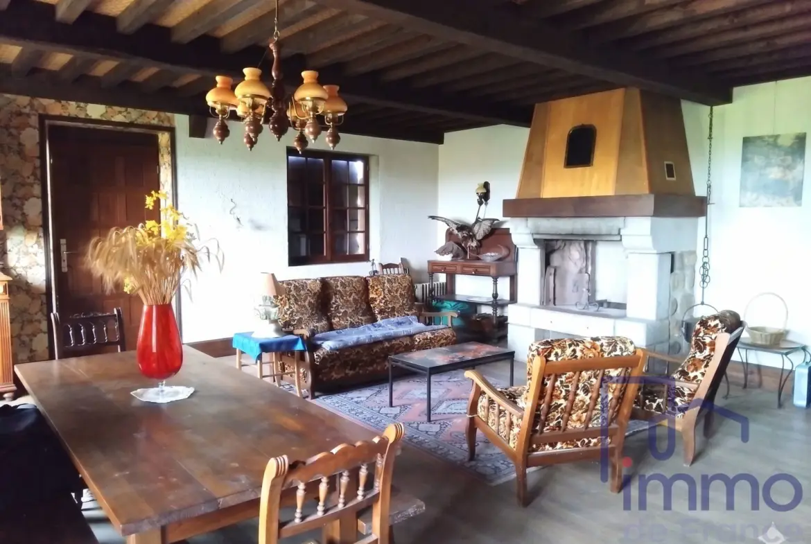 Maison en pierre rénovable de 150m² avec terrasse à Chaspinhac 