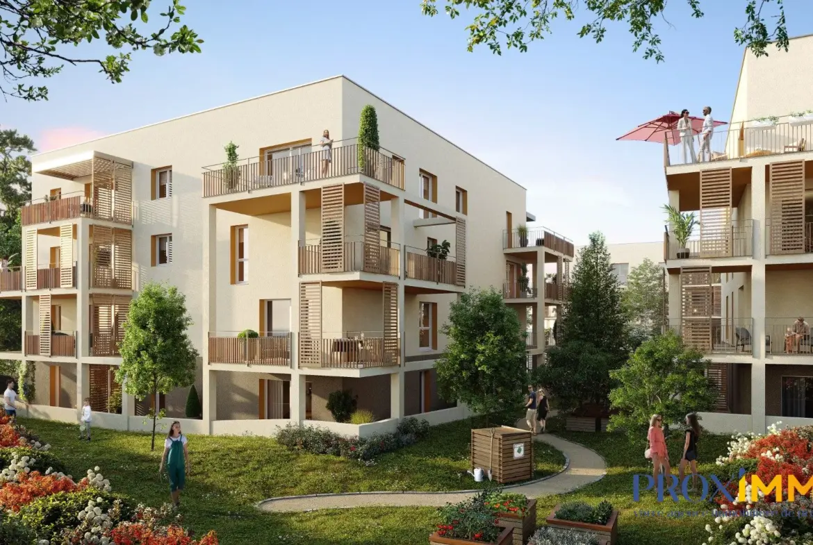 Appartement neuf à Tullins – Résidence Les Robinsons, vue sur le Vercors 