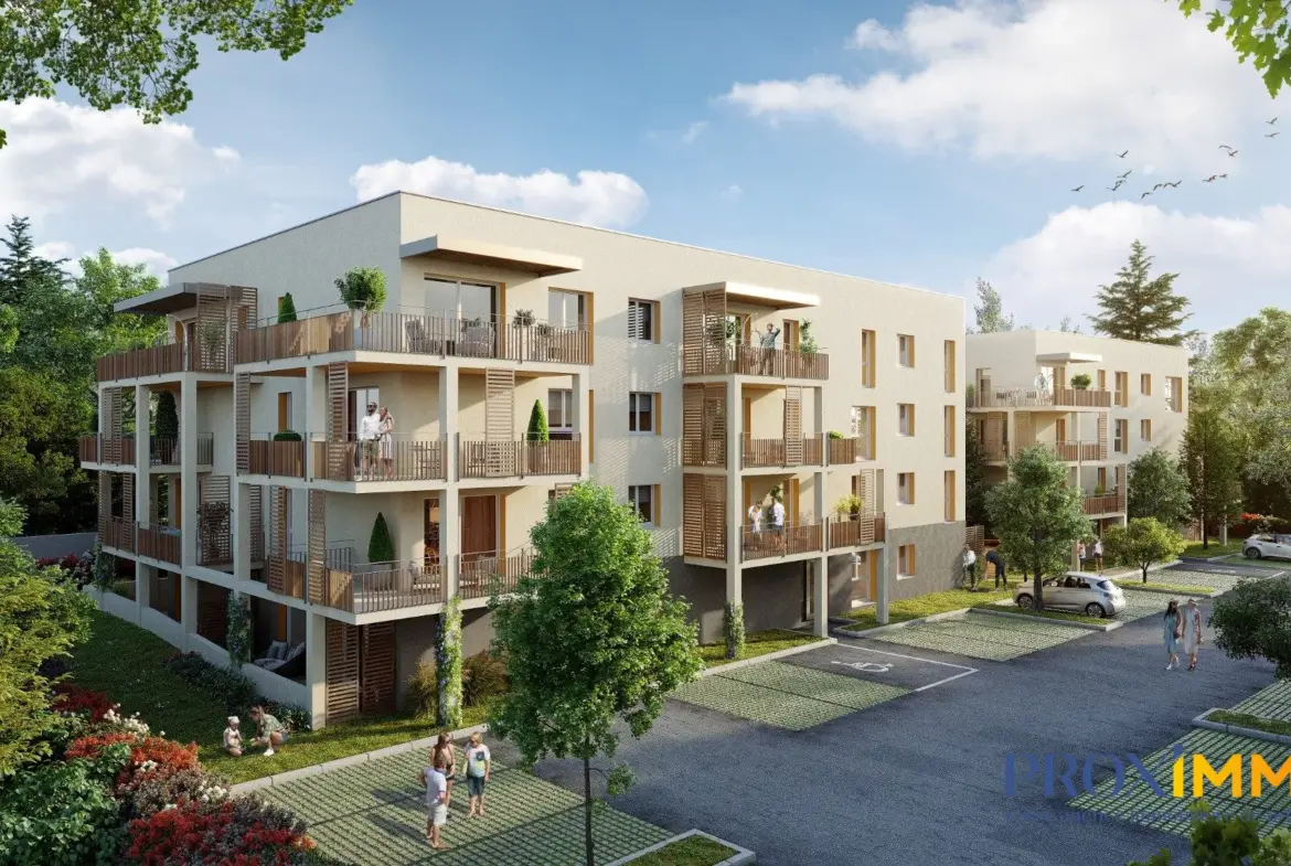 Appartement neuf à Tullins – Résidence Les Robinsons, vue sur le Vercors 