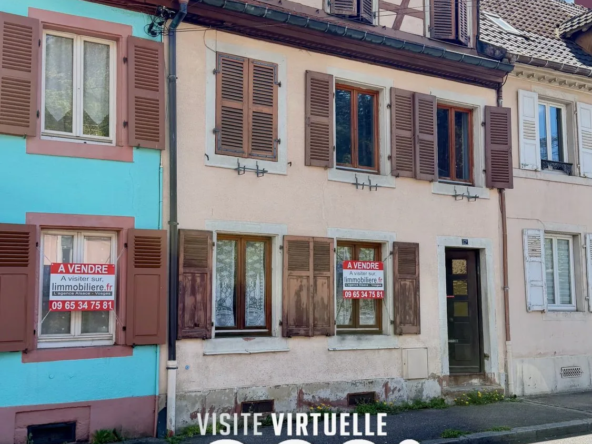 Maison à rénover avec jardin, terrasse et combles aménageables à Sainte-Marie-aux-Mines