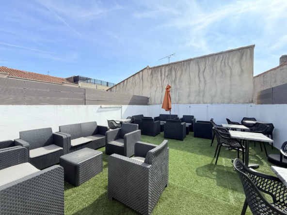 Local commercial loué à Miramas avec terrasse, rentable et idéal investisseur