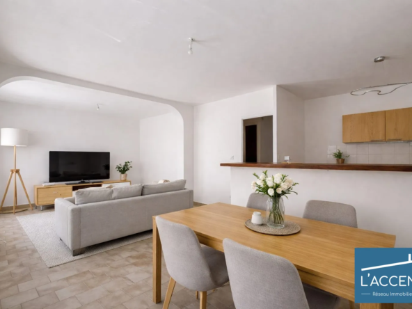 Home staging Charmant appartement T3 rénové avec patio privé à Marsillargues
