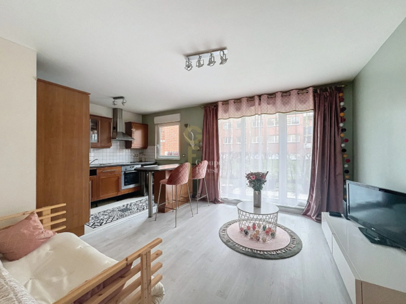 Appartement T2 avec terrasse et garage à Tourcoing - Résidence sécurisée