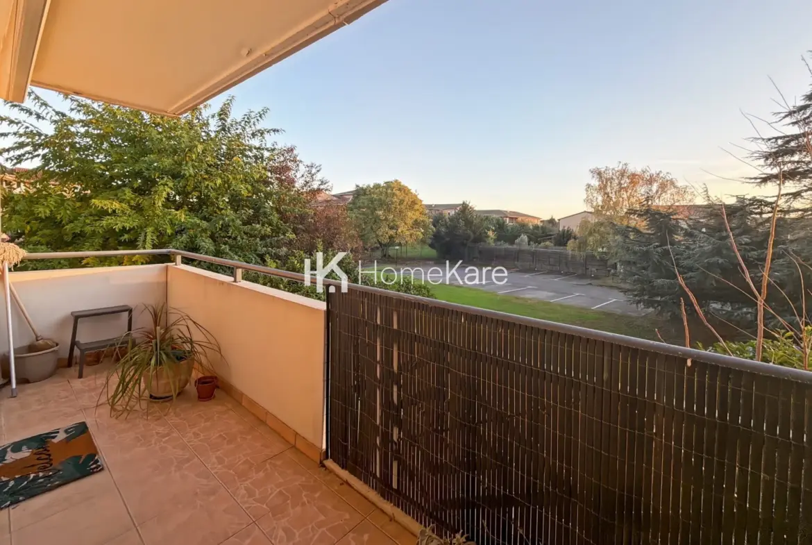Appartement 3 pièces lumineux avec balcon, cave et parking à Toulouse La Fourguette 
