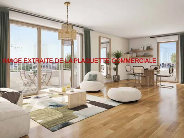 Appartement T3 neuf à Stains avec parking, livraison 2027, offre spéciale de remise