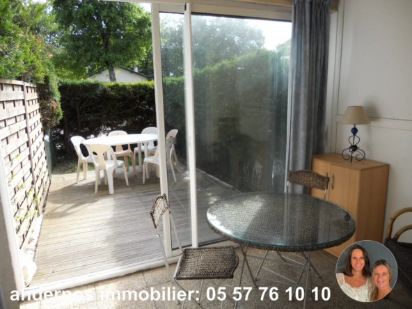 Studio lumineux avec jardin et parking à Andernos-les-Bains