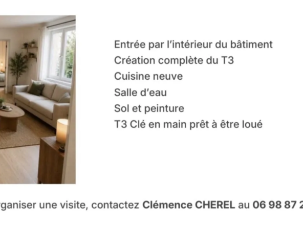 Appartement T3 neuf à Guer avec vue jardin, idéal pour investissement locatif sécurisé