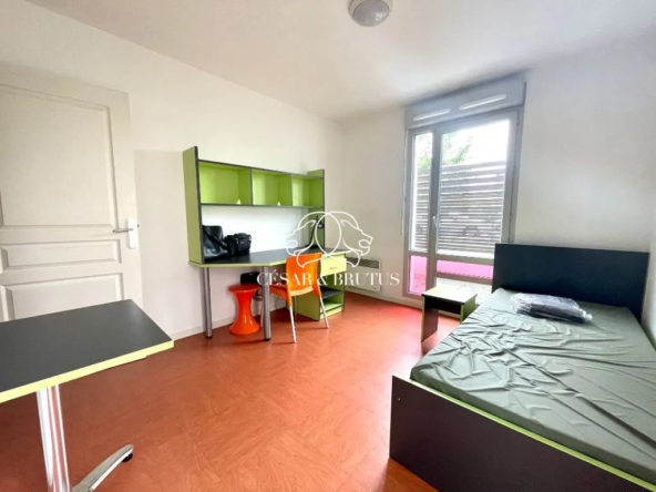 Studio meublé de 18 m² avec terrasse à Lyon 8e pour investissement locatif garanti