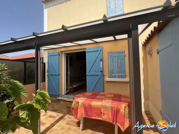 Maison T3 avec mezzanine, terrasse et parking près de la plage au Barcarès
