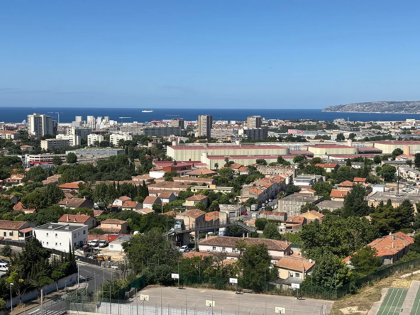 Appartement Type 3 à Marseille 13014 avec vue mer et locataire en place