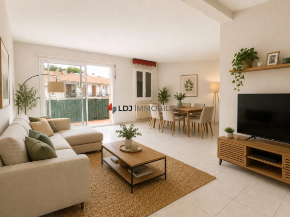 Appartement T4 avec terrasse et parking à Perpignan - Cadre calme et environnement privilégié