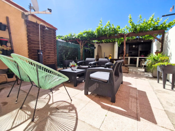 Appartement T4 à Perpignan avec garage et cour extérieure, idéal famille