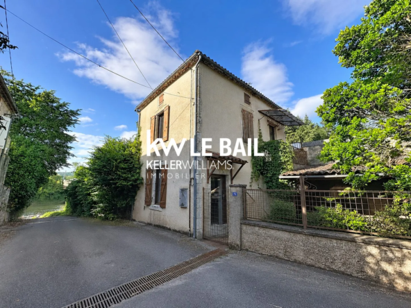Charmante maison de 70 m² au bord du Lot, vue rivière, idéale résidence ou investissement à Vire-sur-Lot