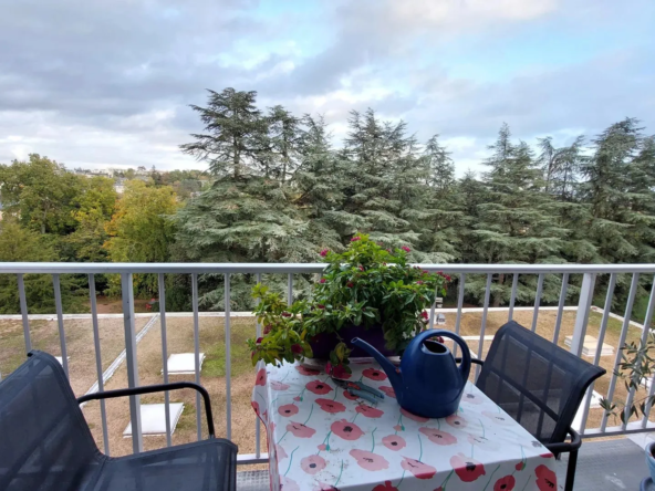 Appartement T2 en résidence senior à Tours avec balcon, loué, sécurisé, idéal investissement