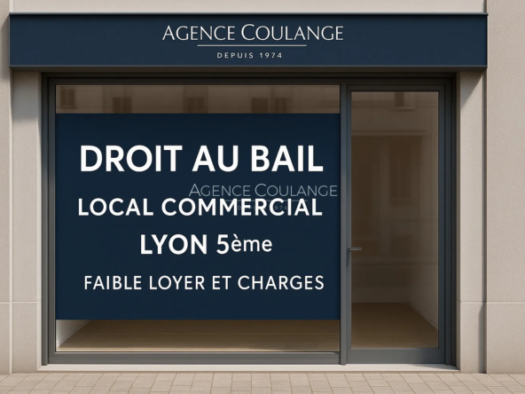 Local commercial à Lyon 5ème avec bail flexible et fort potentiel