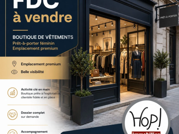 Fonds de commerce textile à vendre à Andernos-les-Bains dans un secteur recherché