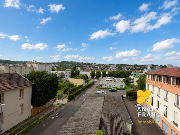 Appartement T3 lumineux avec vue dégagée à Laxou, dernier étage