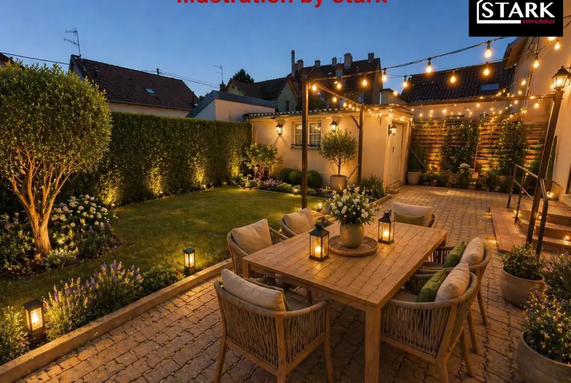 Maison F5 avec garage et jardin à Belfort, calme et lumineux 