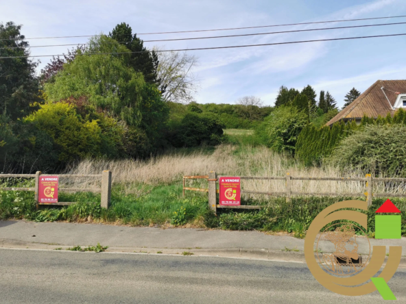 Terrain constructible de 1969 m² près d'Hesdin, vue panoramique