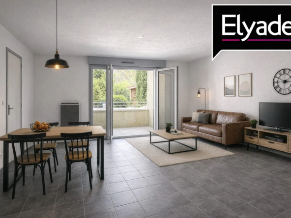A vendre appartement T2 de 44,65 m² avec terrasse à Toulouse