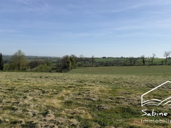 Terrain plat de 1545m² avec vue à Mirandol-Bourgnounac