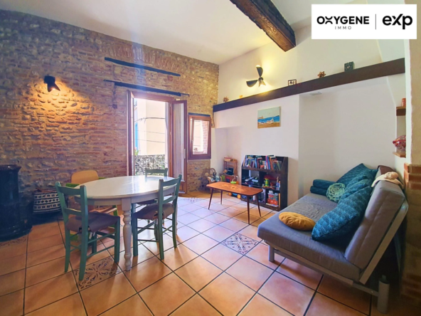 Maison de caractère à Elne avec 2 chambres et cave, proche Perpignan et mer