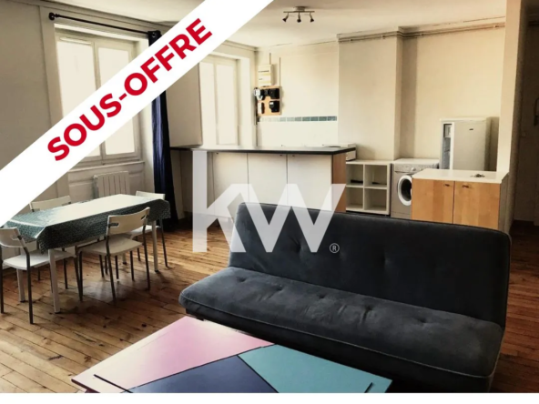 A vendre appartement T2 loué de 56m² à Saint-Étienne, idéal investisseur