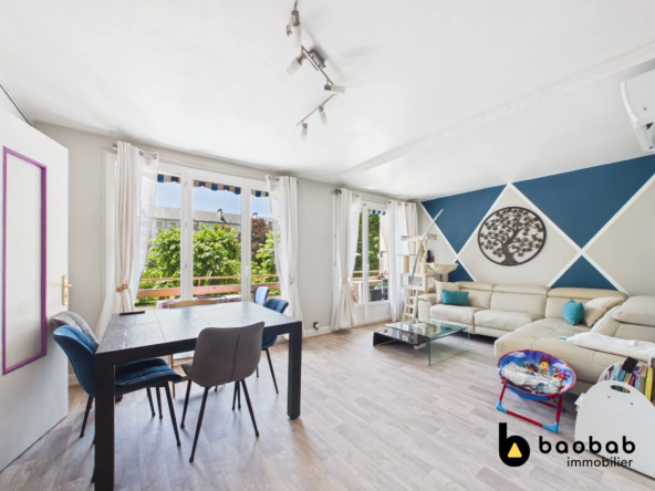 Appartement T3 à vendre à Chambéry avec balcon, cave, parking et vue dégagée