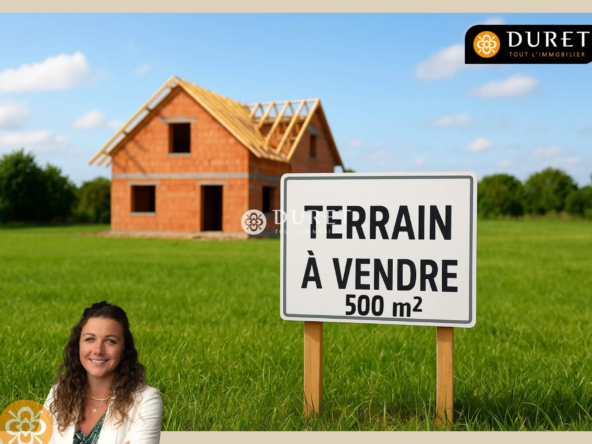 Terrain constructible à 2 km des Halles de Challans, environnement calme et recherché