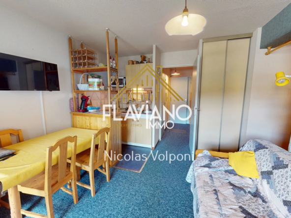 Appartement T2 de 25,39 m² au Sauze avec balcon, vendu meublé