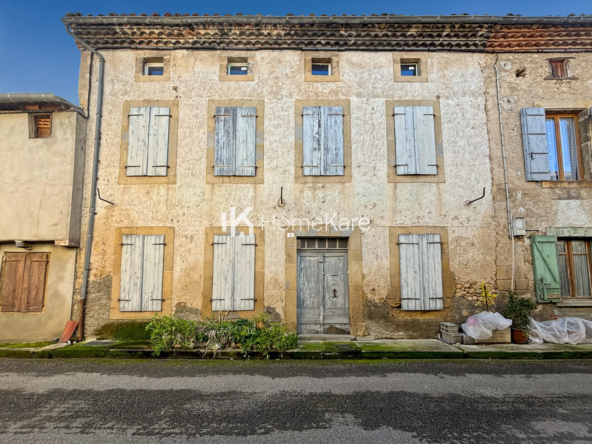 Maison de village de 165 m² à rénover à Campagne-sur-Arize, charme authentique