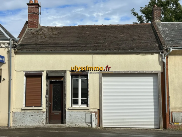 Maison ancienne à Rosières-en-Santerre avec garage, jardin et cave