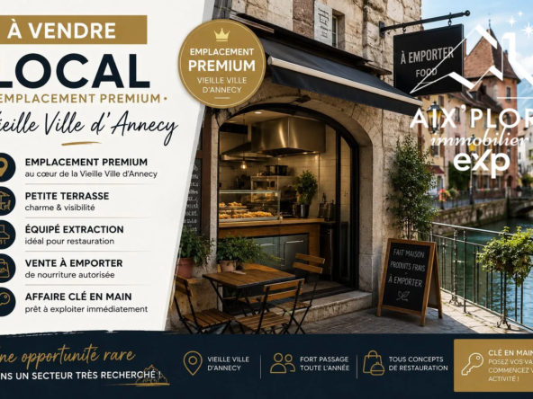 Local commercial à vendre Annecy - Emplacement premium dans la vieille ville