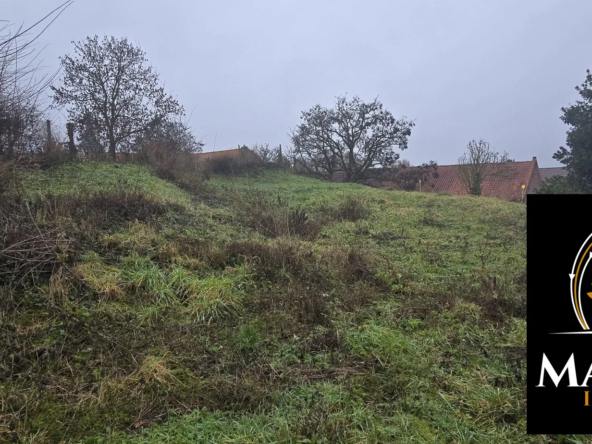 Terrain constructible à Estrées de 539 m² avec façade de 20m