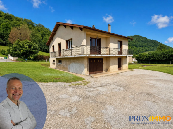 Villa à rénover de 1965 avec terrain de 904 m² proche Voiron et Pont-de-Beauvoisin