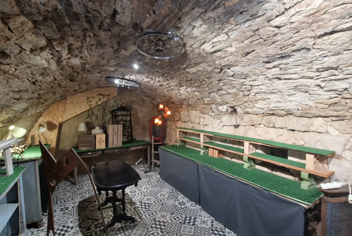 Maison de village avec local commercial à La Couvertoirade - 71 m² rénovés 