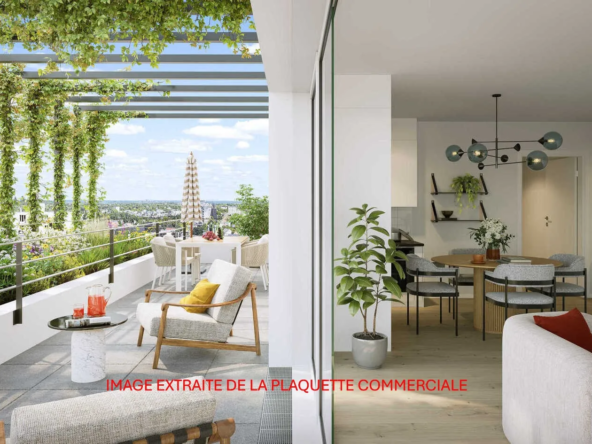 Appartement 3 pièces neuf à Joué-les-Tours avec terrasse et parking, livraison 2026