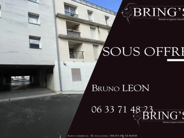 Bel appartement T2 rénové avec balcon et stationnement à Le Mans