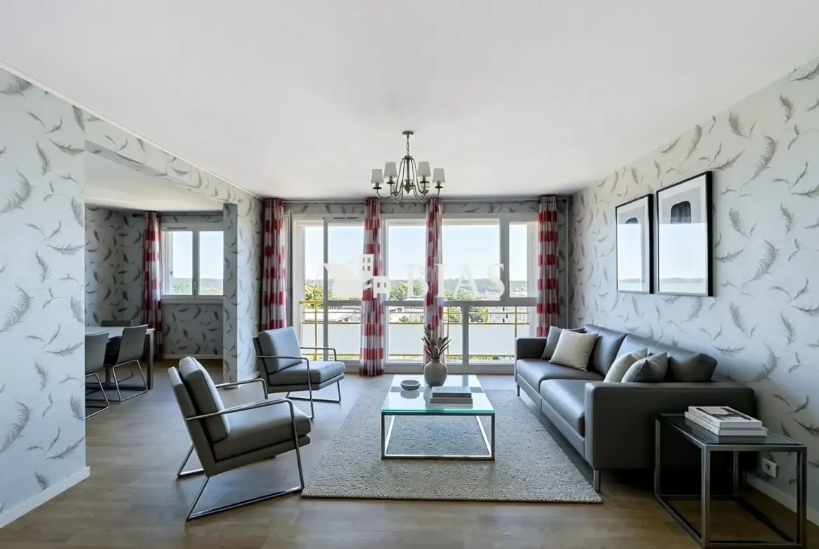 Appartement avec balcon, ascenseur et isolation extérieure à Maromme 