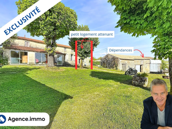 Grande maison de campagne à Lorignac avec dépendances et terrain de 10 400 m²