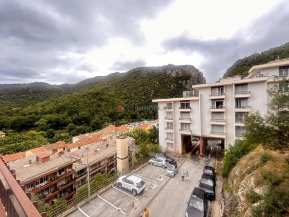 Appartement rénové avec balcon sud, parking et cave à Amélie-les-Bains-Palalda
