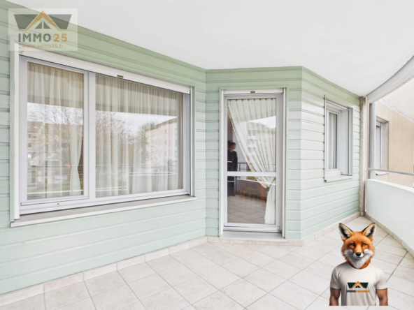 Appartement T2 à Pontarlier avec Loggia et Cave, à Rafraîchir
